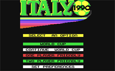 Italy 1990 - Screenshot - Game Title Image