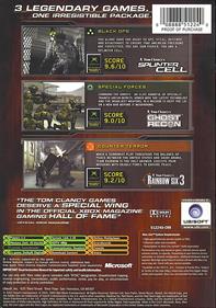 Tom Clancy's Classic Trilogy - Box - Back Image