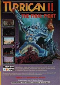 Turrican II: The Final Fight - Advertisement Flyer - Front Image