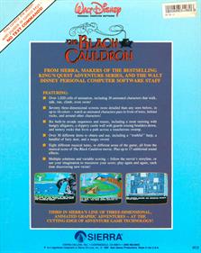 The Black Cauldron - Box - Back Image