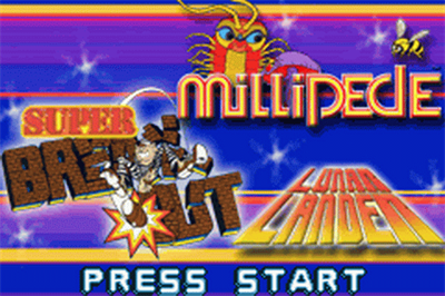 Millipede / Super Breakout / Lunar Lander - Screenshot - Game Title Image