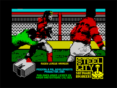 Rugby Manager (Mastertronic Plus) - Screenshot - Game Title Image