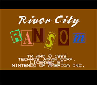 River City Ransom - Screenshot - Game Title Image