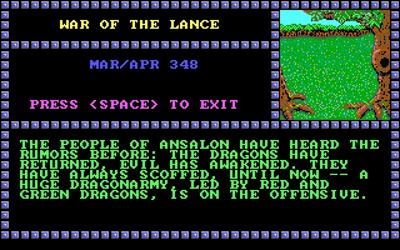 War of the Lance - Screenshot - Gameplay Image