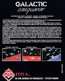 Galactic Conqueror - Box - Back Image