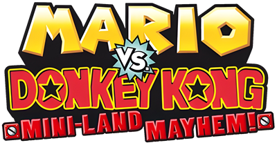 Mario vs. Donkey Kong: Mini-Land Mayhem! - Clear Logo Image