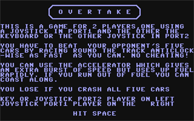 Overtake - Screenshot - Game Title Image