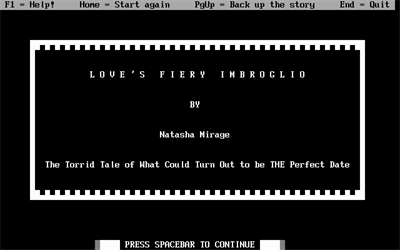 Love's Fiery Imbroglio - Screenshot - Game Title Image