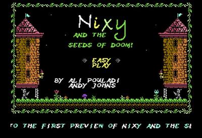 Nixy and the Seeds of Doom - Screenshot - Game Title Image