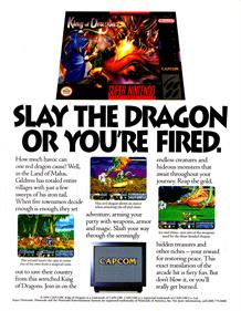 King of Dragons - Advertisement Flyer - Front Image