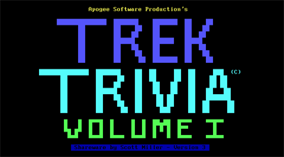 Trek Trivia - Screenshot - Game Title Image