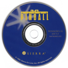 3-D Ultra Pinball - Disc Image