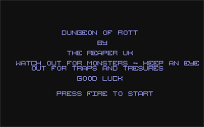 Dungeon of ROTT - Screenshot - Game Title Image