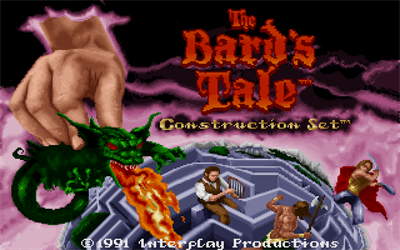 The Bard's Tale Construction Set - Screenshot - Game Title Image