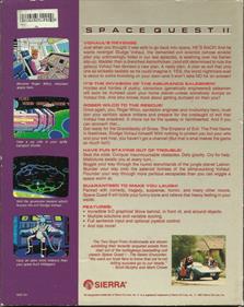 Space Quest II: Vohaul's Revenge - Box - Back Image