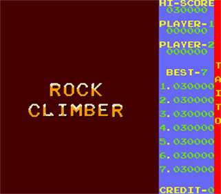 Rock Climber (Taito) - Screenshot - Game Title Image