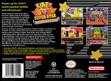 Kirby Super Star - Box - Back - Reconstructed