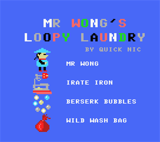 Mr. Wong's Loopy Laundry - Screenshot - Game Title Image