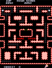 Ms. Pac-Man: Heart Burn - Screenshot - Game Over Image