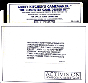 Garry Kitchen's Gamemaker - Disc Image