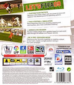 FIFA 09 - Box - Back Image