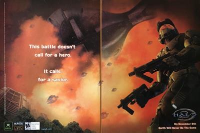Halo 2 - Advertisement Flyer - Front Image