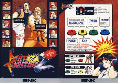 Art of Fighting 2 - Arcade - Controls Information Image
