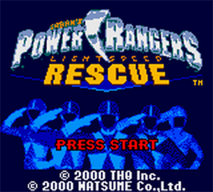 Power Rangers: Lightspeed Rescue - Screenshot - Game Title Image