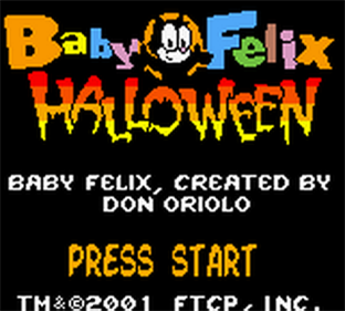 Baby Felix: Halloween - Screenshot - Game Title Image