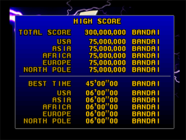 Power Rangers Zeo: Full Tilt Battle Pinball - Screenshot - High Scores Image