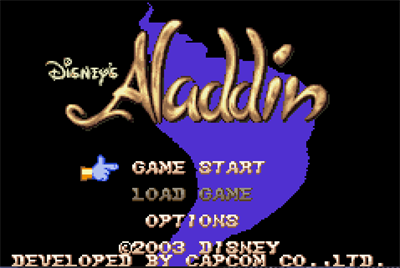 Disney's Aladdin - Screenshot - Game Title Image