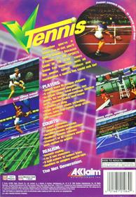 V-Tennis - Box - Back Image