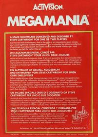 Megamania - Box - Back Image