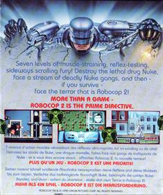 RoboCop 2 - Box - Back Image