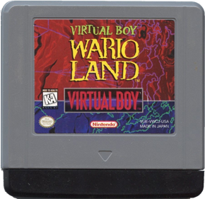 Virtual Boy Wario Land - Cart - Front Image