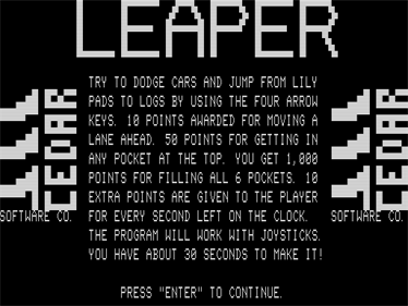 Leaper - Screenshot - Game Select Image