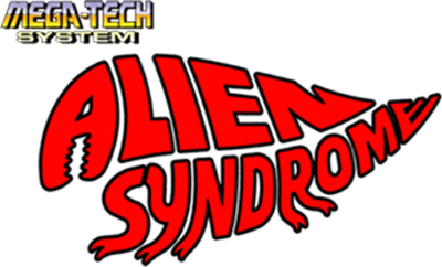 Alien Syndrome (Mega-Tech) - Clear Logo Image