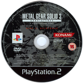 Metal Gear Solid 3: Subsistence - Disc Image