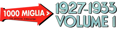 1000 Miglia: Volume I: 1927-1933 - Clear Logo Image