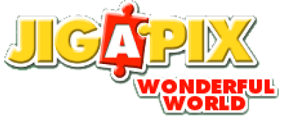Jig-a-Pix Wonderful World - Clear Logo Image
