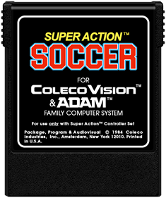 Super Action Soccer - Cart - Front Image