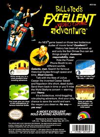 Bill & Ted's Excellent Video Game Adventure - Box - Back Image
