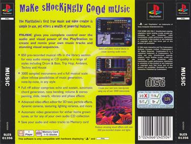 Music: Music Creation for the PlayStation - Box - Back Image