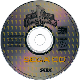 Mighty Morphin Power Rangers - Disc Image