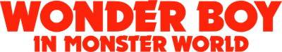 Wonder Boy in Monster World - Clear Logo Image