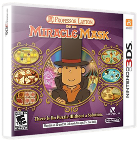 Professor Layton and the Miracle Mask - Box - 3D Image