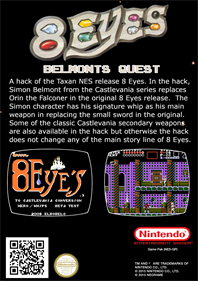8 Eyes: Belmont's Quest - Fanart - Box - Back Image