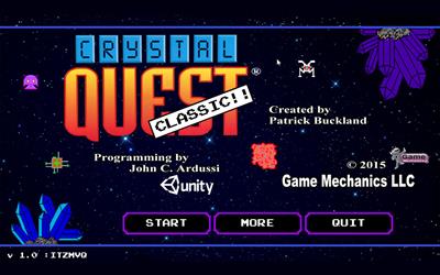 Crystal Quest Classic - Screenshot - Game Title Image