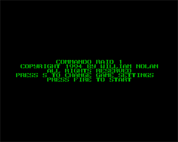 Commando Raid - Screenshot - Game Title Image