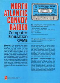 North Atlantic Convoy Raider - Box - Back Image